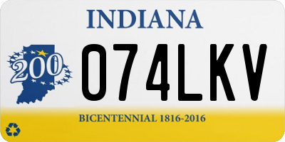 IN license plate 074LKV