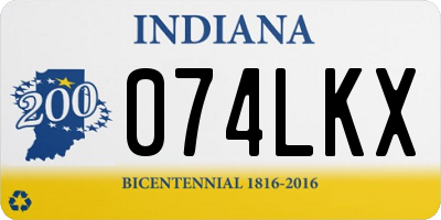 IN license plate 074LKX