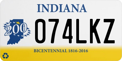 IN license plate 074LKZ
