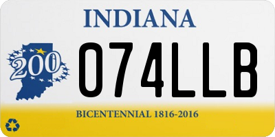 IN license plate 074LLB