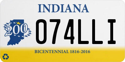IN license plate 074LLI
