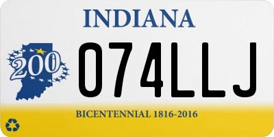 IN license plate 074LLJ