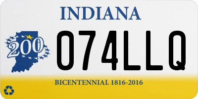 IN license plate 074LLQ