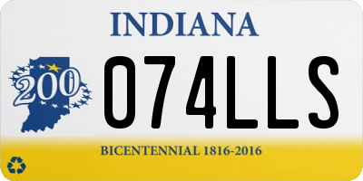 IN license plate 074LLS