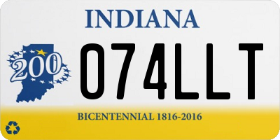 IN license plate 074LLT