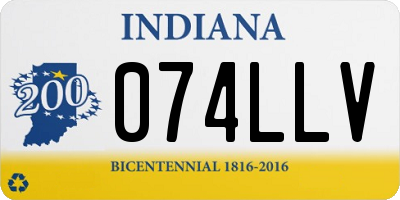 IN license plate 074LLV