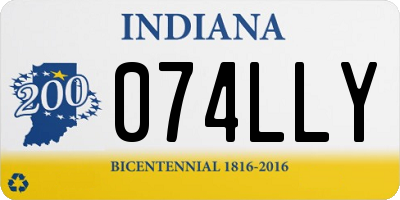 IN license plate 074LLY