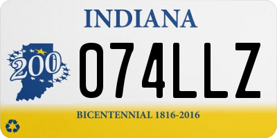 IN license plate 074LLZ
