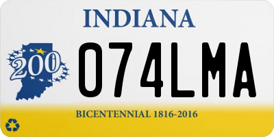 IN license plate 074LMA