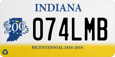 IN license plate 074LMB
