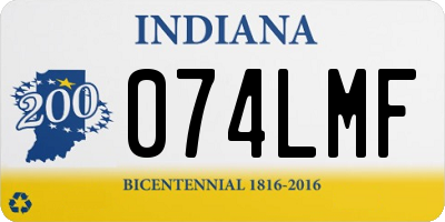 IN license plate 074LMF