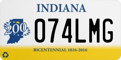 IN license plate 074LMG