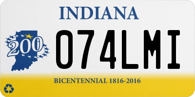 IN license plate 074LMI