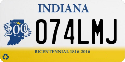 IN license plate 074LMJ