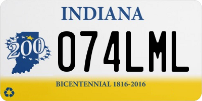 IN license plate 074LML