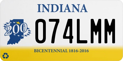 IN license plate 074LMM