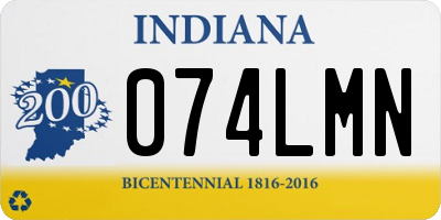 IN license plate 074LMN