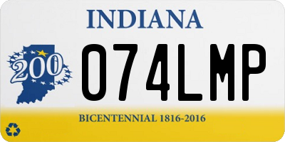 IN license plate 074LMP