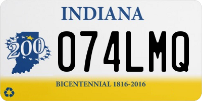 IN license plate 074LMQ