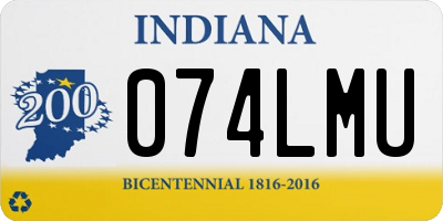 IN license plate 074LMU