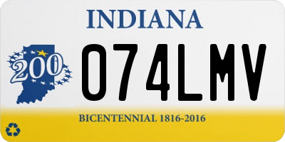 IN license plate 074LMV