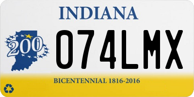 IN license plate 074LMX