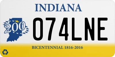 IN license plate 074LNE