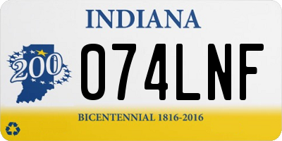 IN license plate 074LNF