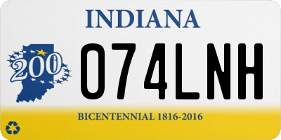 IN license plate 074LNH