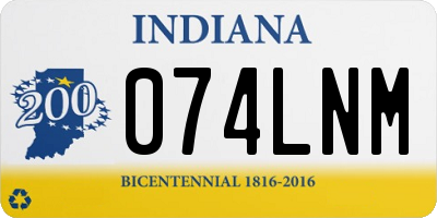 IN license plate 074LNM