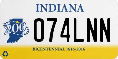 IN license plate 074LNN