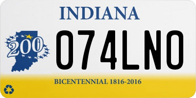 IN license plate 074LNO