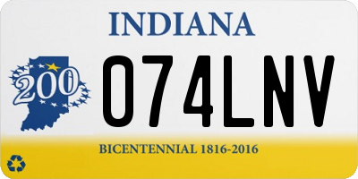 IN license plate 074LNV