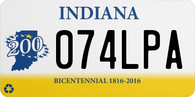 IN license plate 074LPA