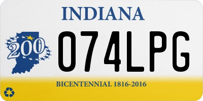 IN license plate 074LPG
