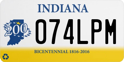 IN license plate 074LPM