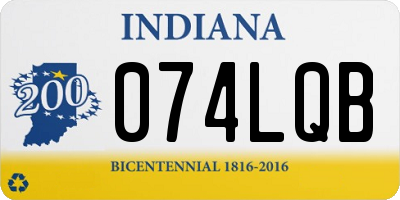IN license plate 074LQB