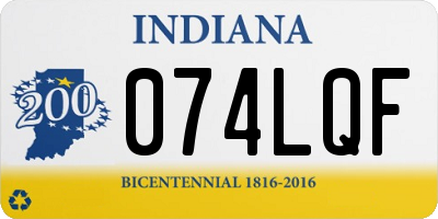 IN license plate 074LQF