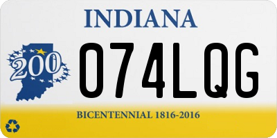 IN license plate 074LQG