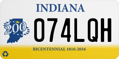 IN license plate 074LQH