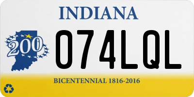 IN license plate 074LQL