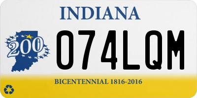 IN license plate 074LQM