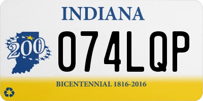 IN license plate 074LQP