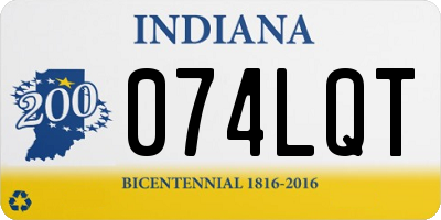 IN license plate 074LQT