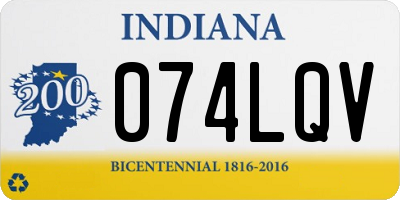 IN license plate 074LQV