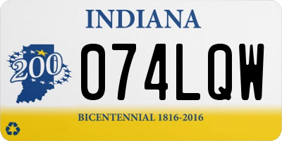 IN license plate 074LQW