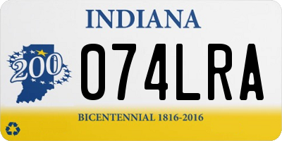 IN license plate 074LRA