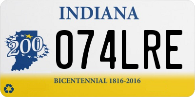 IN license plate 074LRE