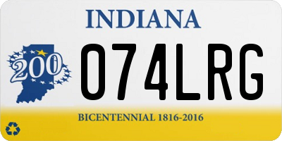 IN license plate 074LRG