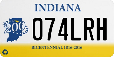IN license plate 074LRH